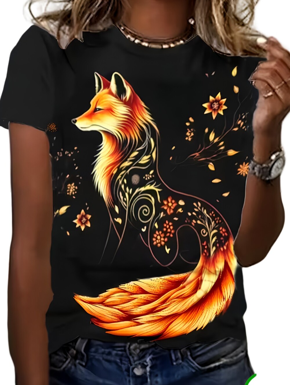 Fox Graphic Tee - Woman's LG - NWOT